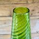 Vase vintage en verre empoli vert