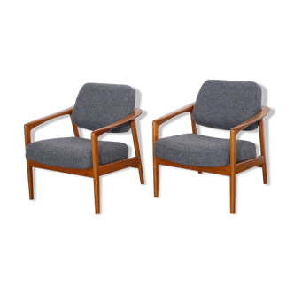Pair of Scandinavian Armchairs by Folke Ohlsson for Dux 1960