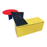 De Stijl-Inspired Desk by Peter Maly for Interlübke – Duo Series, 1980s
