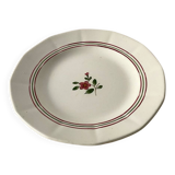 Large antique plate Sarreguemines model Armelle - hand-painted