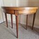 Table console demi-lune extensible de style Louis XVI – Merisier