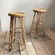 Vintage sculptural rattan bar stool, Japan, 1970s