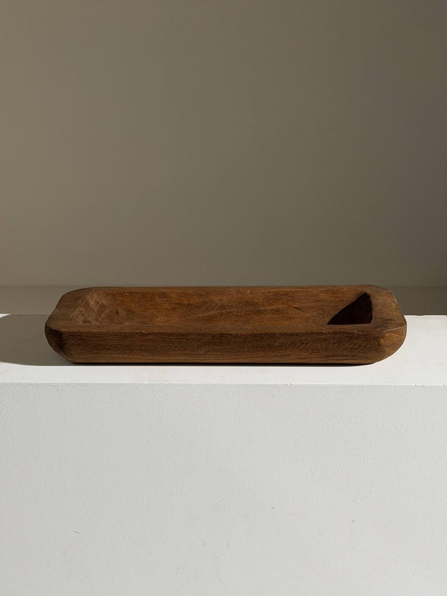 Sculpted teak bowl, France, circa 1960