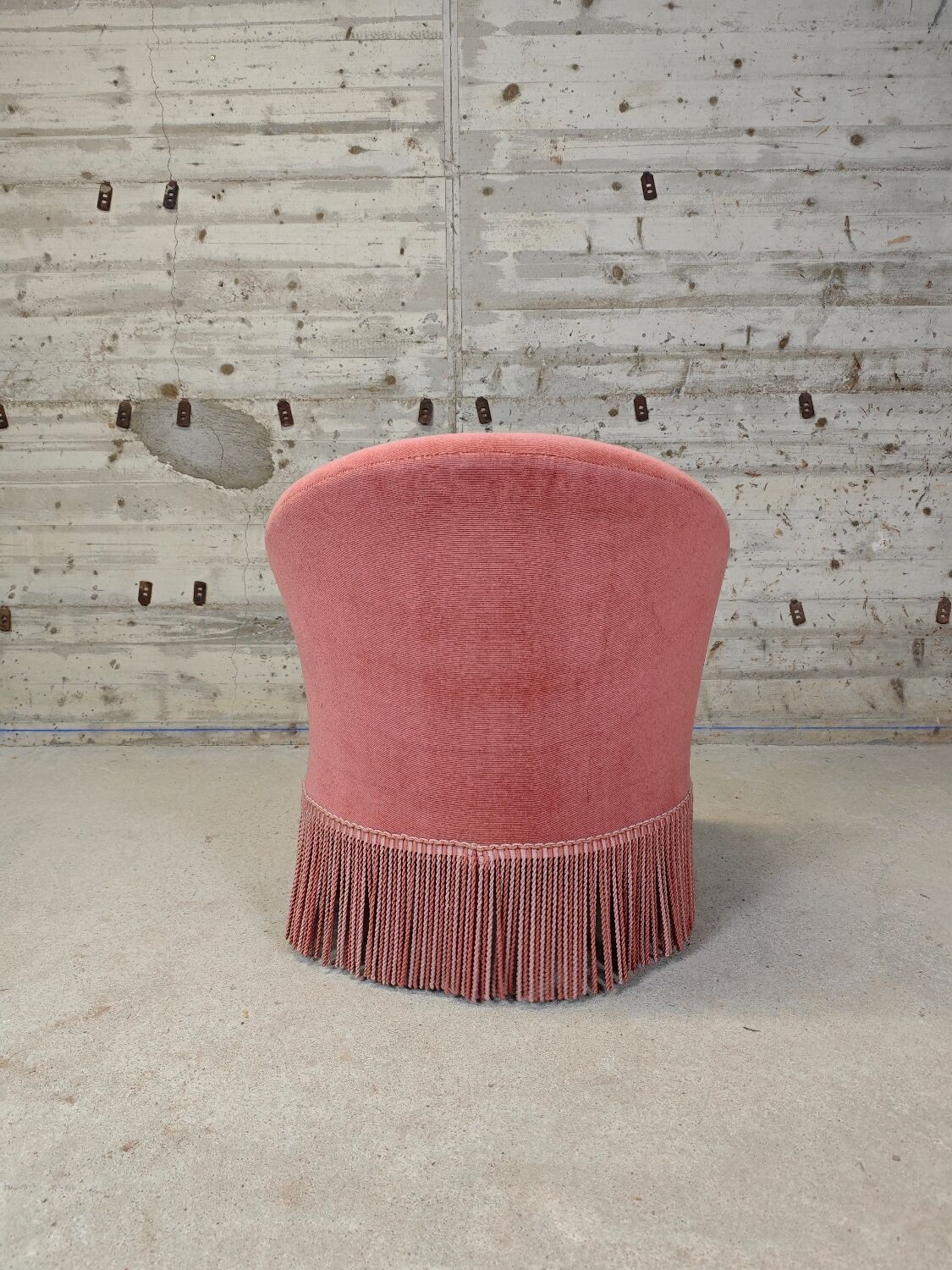 Powder pink armchair