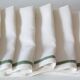 100% linen napkins with edging 20"x20" (50x50cm)- Set 4 Napkins