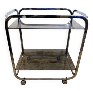 desserte en métal chromé