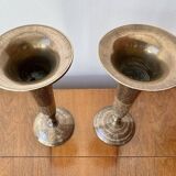 Pair of Decorative Brass Vases