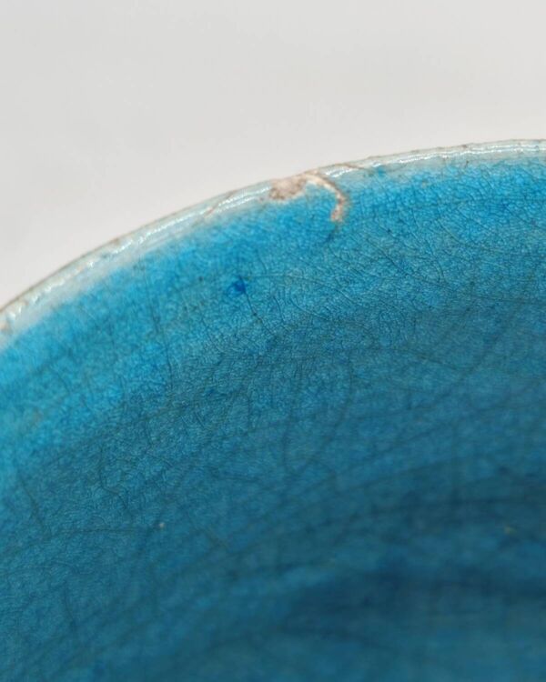 Grand bol en raku aux irisations métalliques