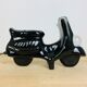 Lampe scooter céramique noire vintage