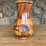 Ikebana wooden vase