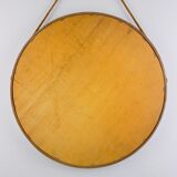 Mid-century wall mirror in teak, Italy, 1960s