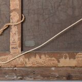 Oil on canvas House by the river