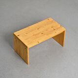 Solid pine bench, Les Arcs 1600, France