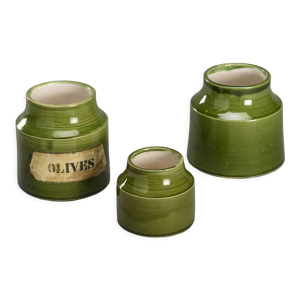 Pots en céramique verts - mado