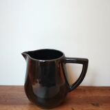 Vintage designer enameled black carafe