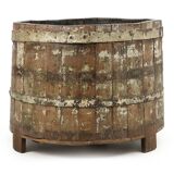 Weathered solid wood tray