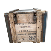 Ancient timber maritime military crate