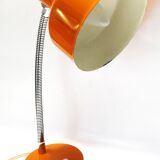 orange articulated desk lamp 1970's