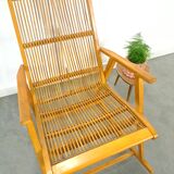 Fauteuil à bascule en rotin Design Hellerau