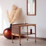 Scandinavian 'Thea' side table in rosewood and laminate, Yngve Ekström