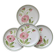 Set of 4 Moulin des Loups dinner plates, 1980, vintage French