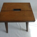 Massive wooden handle stool