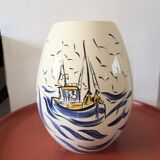 KG Saint Clément vase signed Sanséo model Navy Blue