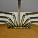 Brass, Black Painted Metal and Teak Candelabra by Gunnar Ander for Ystad-Metall, Sweden, 1960s