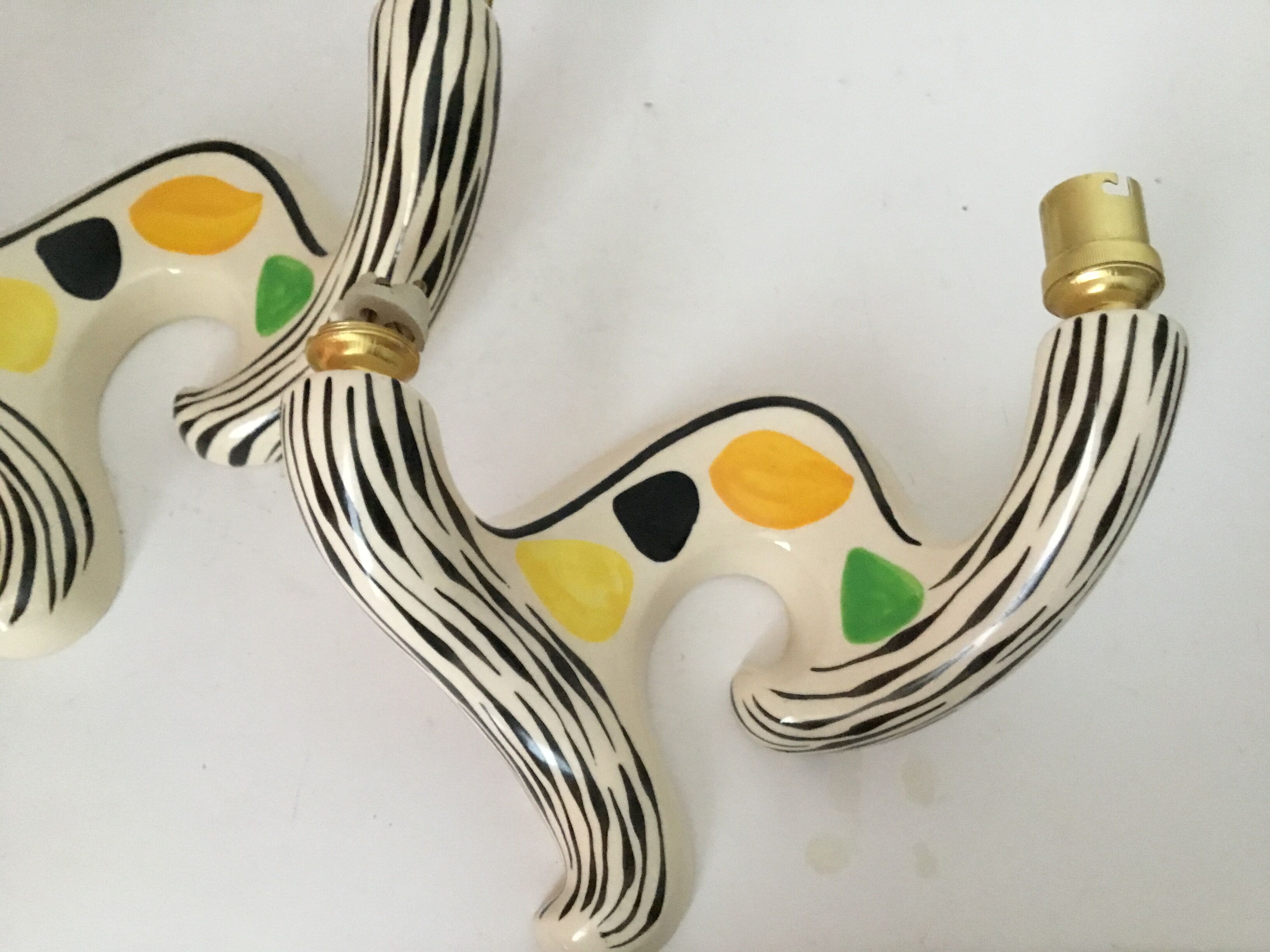 Wall light in vintage earthenware