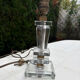 Art Deco crystal lamp base 1930 bronze