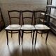 Chaises bistrot en trio