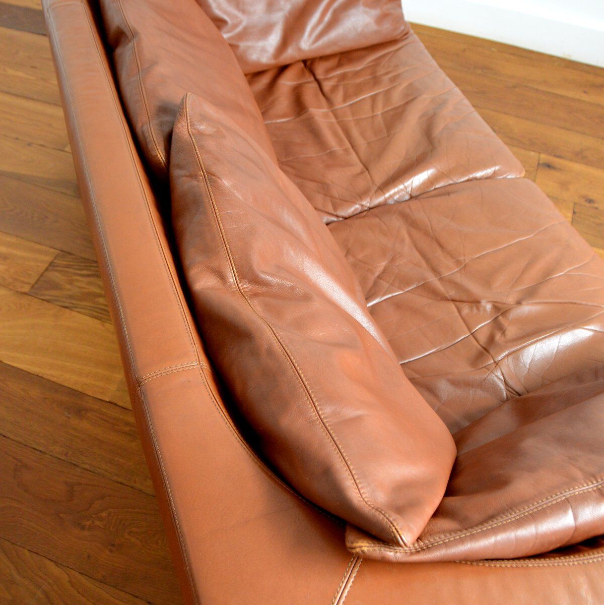Sofa sofa leather leolux netherlands 1970s