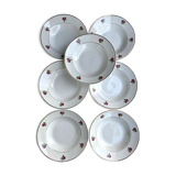 Antique earthenware soup plates