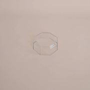 Octagonal glass bowl