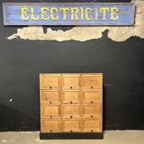 Oak clamshell cabinet