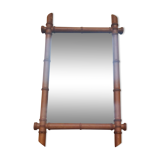 Bamboo turned wooden mirror