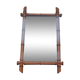Bamboo turned wooden mirror