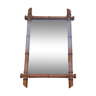 Bamboo turned wooden mirror
