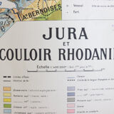 Old Jura school map and Rhodanian corridor