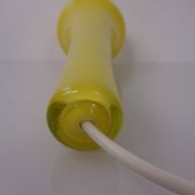 Yellow Teardrop Glass Ceiling Lamp from Holmegaard, Denmark, 1960s