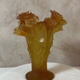 Daum glass paste vase