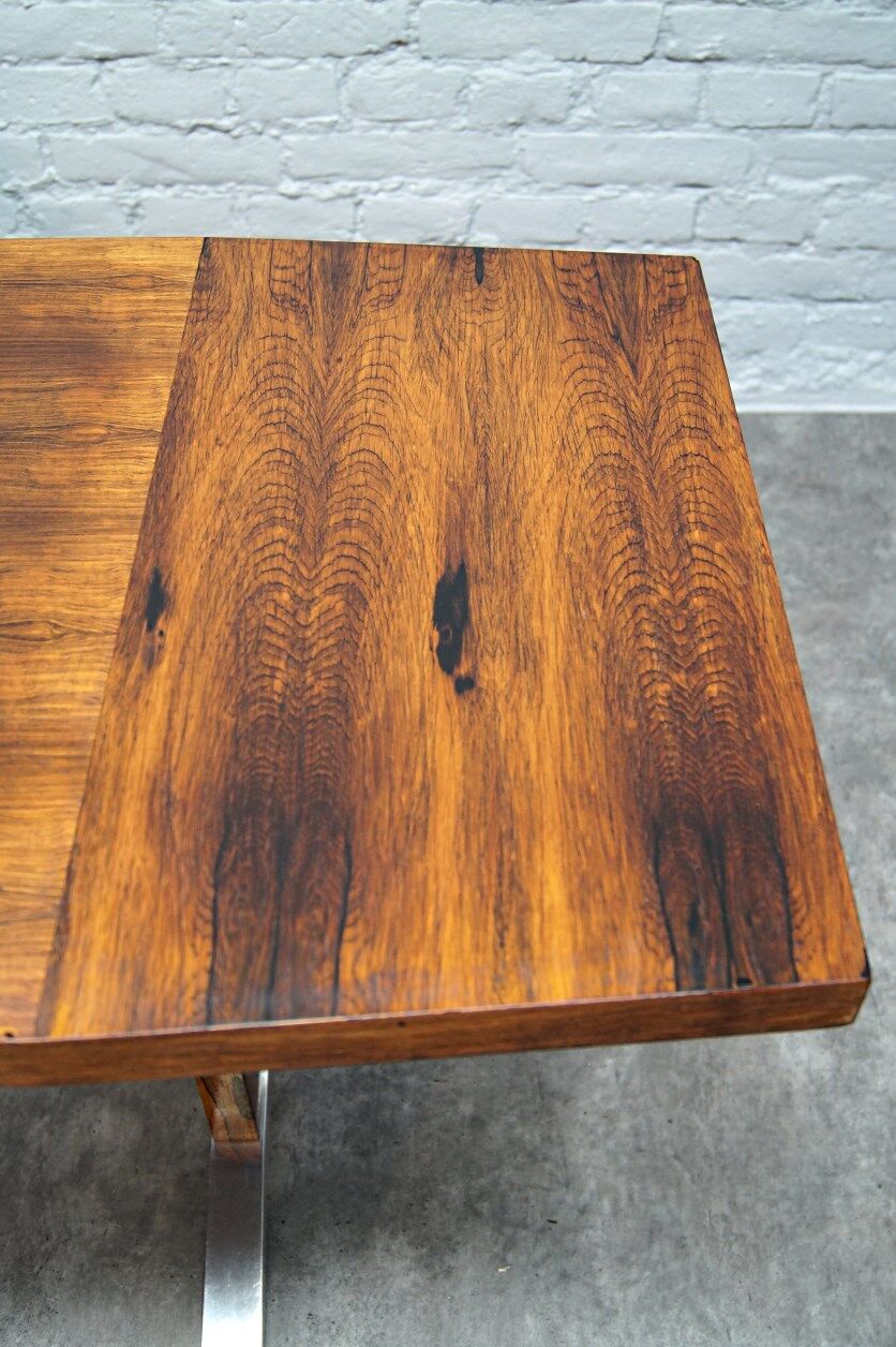 Vintage adjustable rosewood dining or coffee table from K&G, 1960s