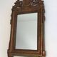 Louis XVI style mirror in patinated and gilded wood