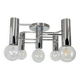 Beautiful 5-light sciolari ceiling light sconces by leola leuchten germany 1970s