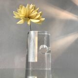 Vase vintage en acrylique transparent, Italie
