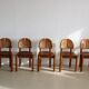 Ensemble de 5 chaises à manger dans le style de Rainer Daumiller