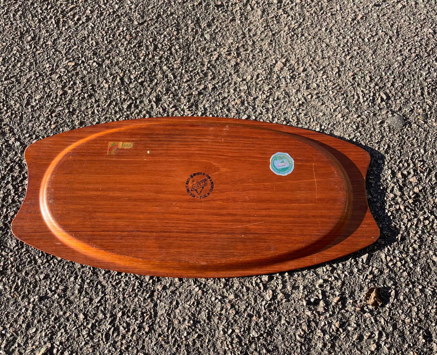1960s Silva teak tray