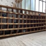 Meuble de métier pin à cases XL 250cm