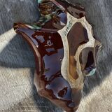 Vintage ceramic seashell trinket tray from Vallauris, 20/17 cm