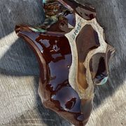 Vintage ceramic seashell trinket tray from Vallauris, 20/17 cm